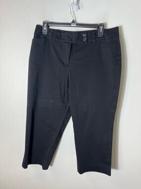 Ann Taylor Black Culottes Sz 10P